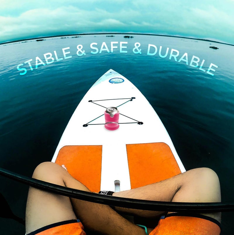 THE VIOLET Paddle Board Accessories - Inflatable Stand Up Paddle Board Cup Holder, SUP Kayak Drink, Can and Cup Holders (Pink) - Image 3